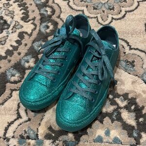 Lmt edition glitter greenish teal Converse